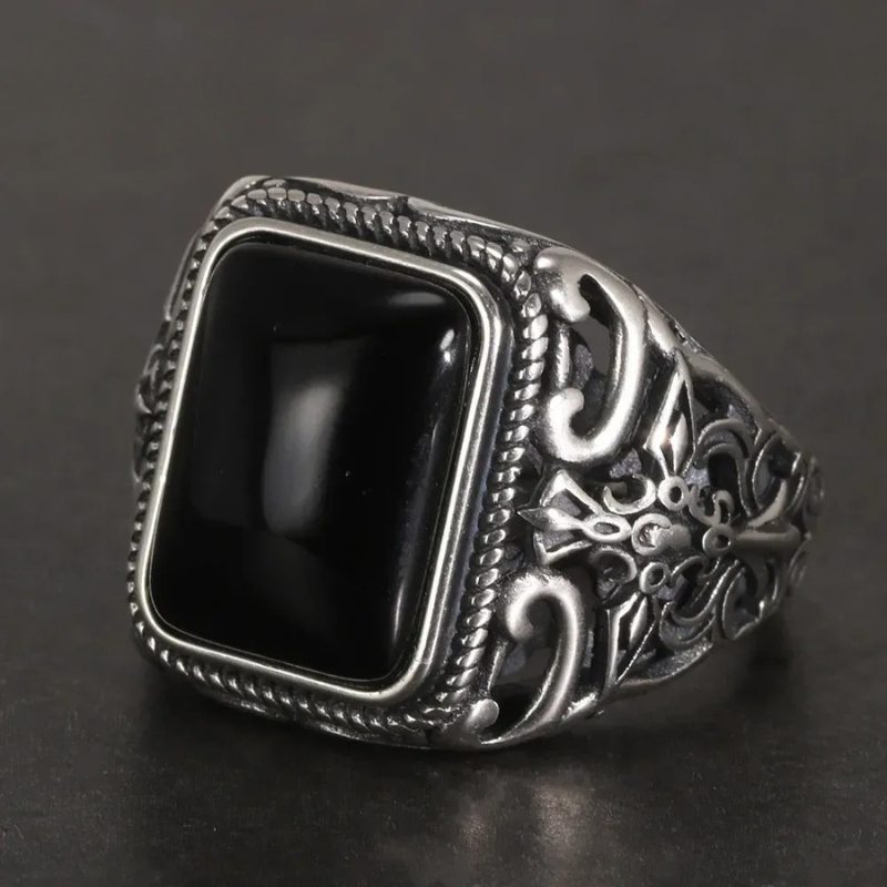 Onyx Covenant Ring