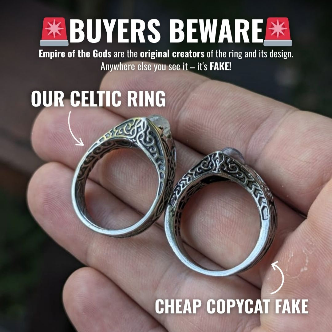 Celtic Moon Ring - Empire of the Gods