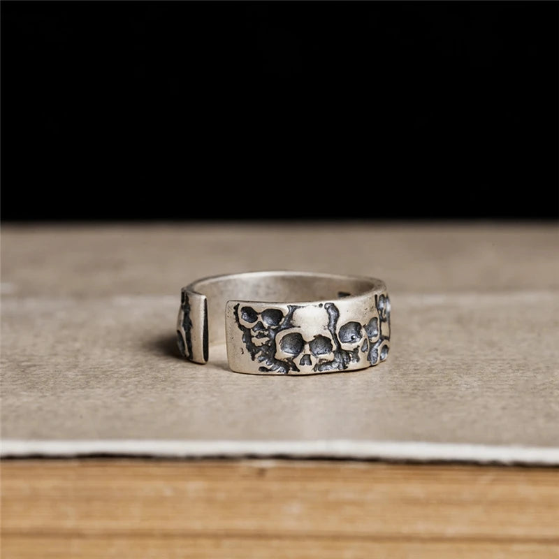 Silver Skulls Ring - Empire of the Gods