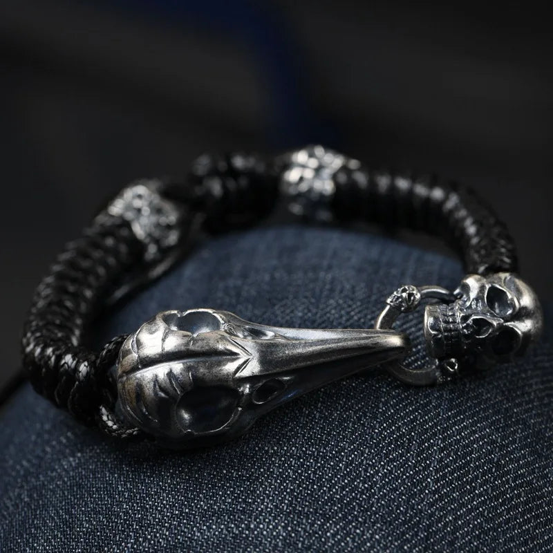 Raven Skull Bracelet - Empire of the Gods