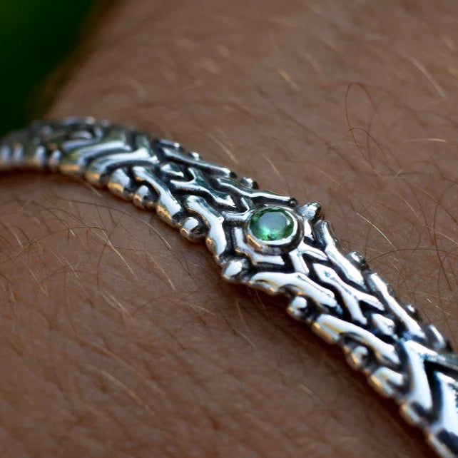 Silver Omen Bangle - Empire of the Gods