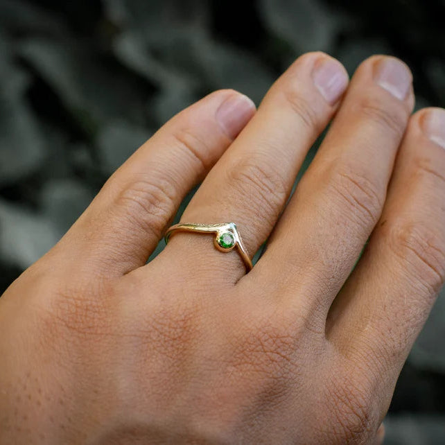 14K V-Shaped Ring - Empire of the Gods