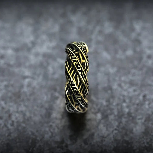 Geometric Twisted Ring - Empire of the Gods