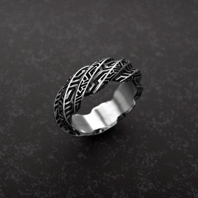 Geometric Twisted Ring - Empire of the Gods