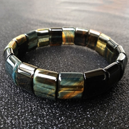 Gold Obsidian Bell Bracelet