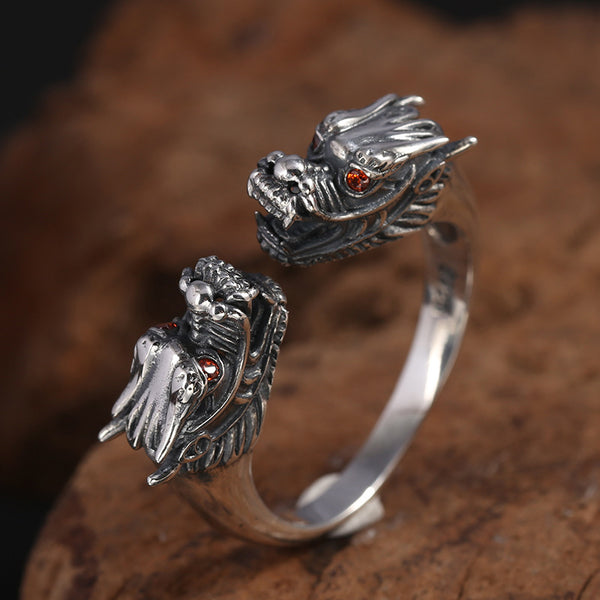 Twin Dragons Ring - Empire of the Gods