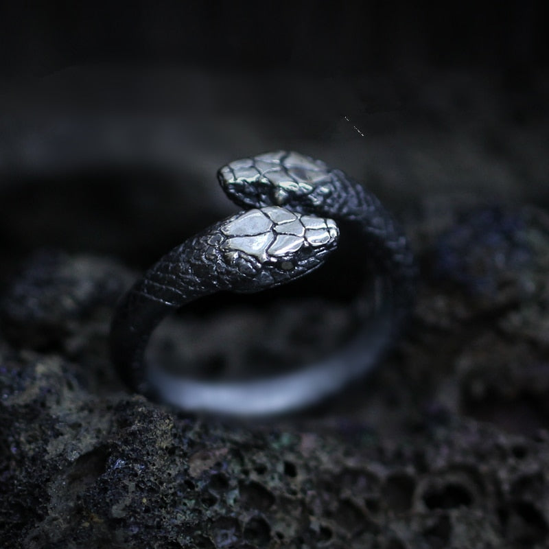 Two-Headed Snake Ring