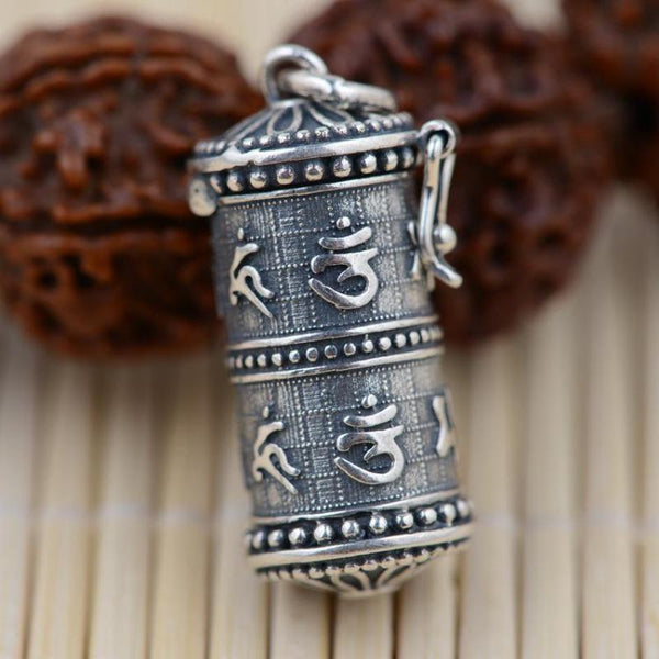 Buddhist Prayer Wheel Necklace