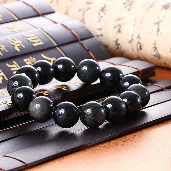 Obsidian Beads Bracelet