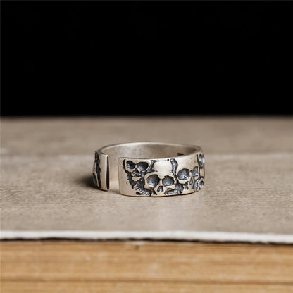 Silver Skulls Ring - Empire of the Gods