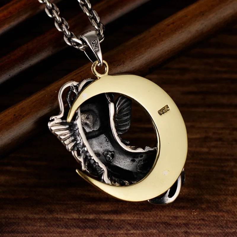 Crescent Moon Koi Necklace - Empire of the Gods