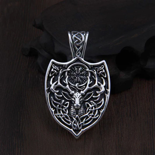 Vegvísir Deer Necklace - Empire of the Gods