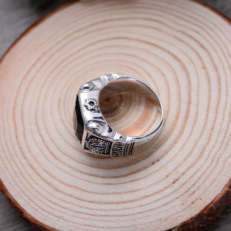 Crowned Onyx Ring - Empire of the Gods
