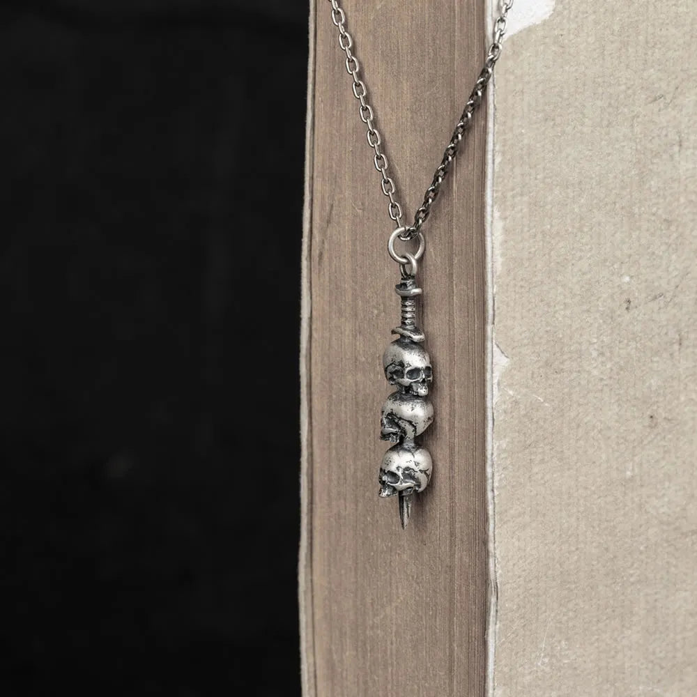 Stacked Skulls Necklace - Empire of the Gods