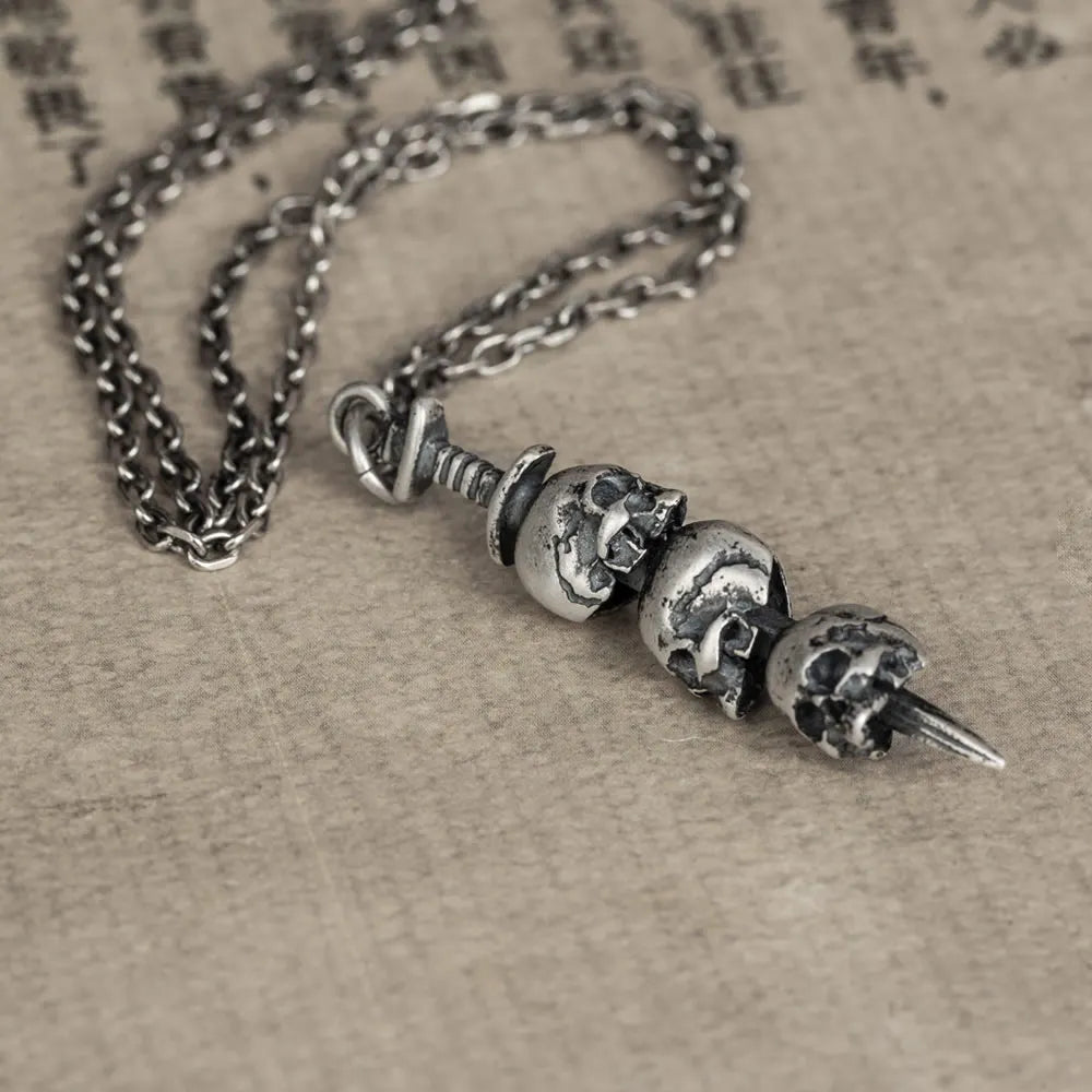 Stacked Skulls Necklace - Empire of the Gods