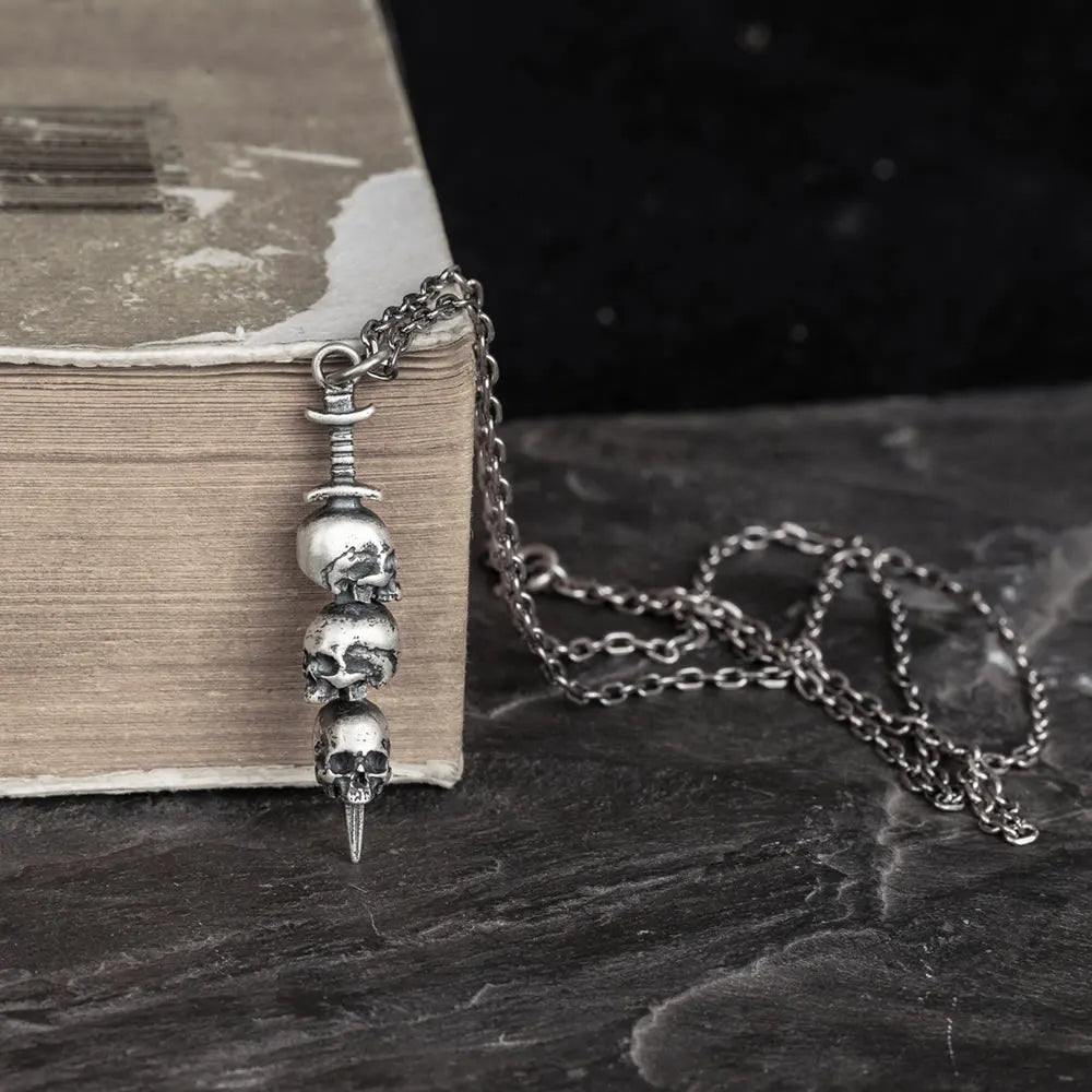Stacked Skulls Necklace - Empire of the Gods