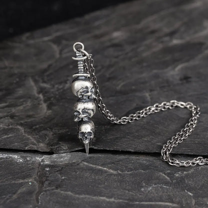 Stacked Skulls Necklace - Empire of the Gods