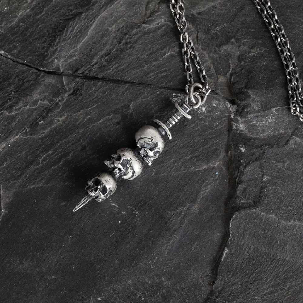 Stacked Skulls Necklace - Empire of the Gods