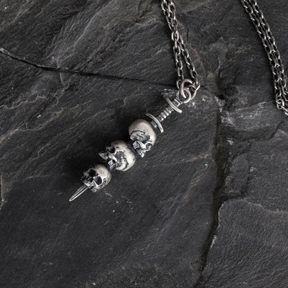 Stacked Skulls Necklace - Empire of the Gods