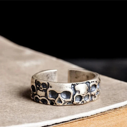 Silver Skulls Ring - Empire of the Gods