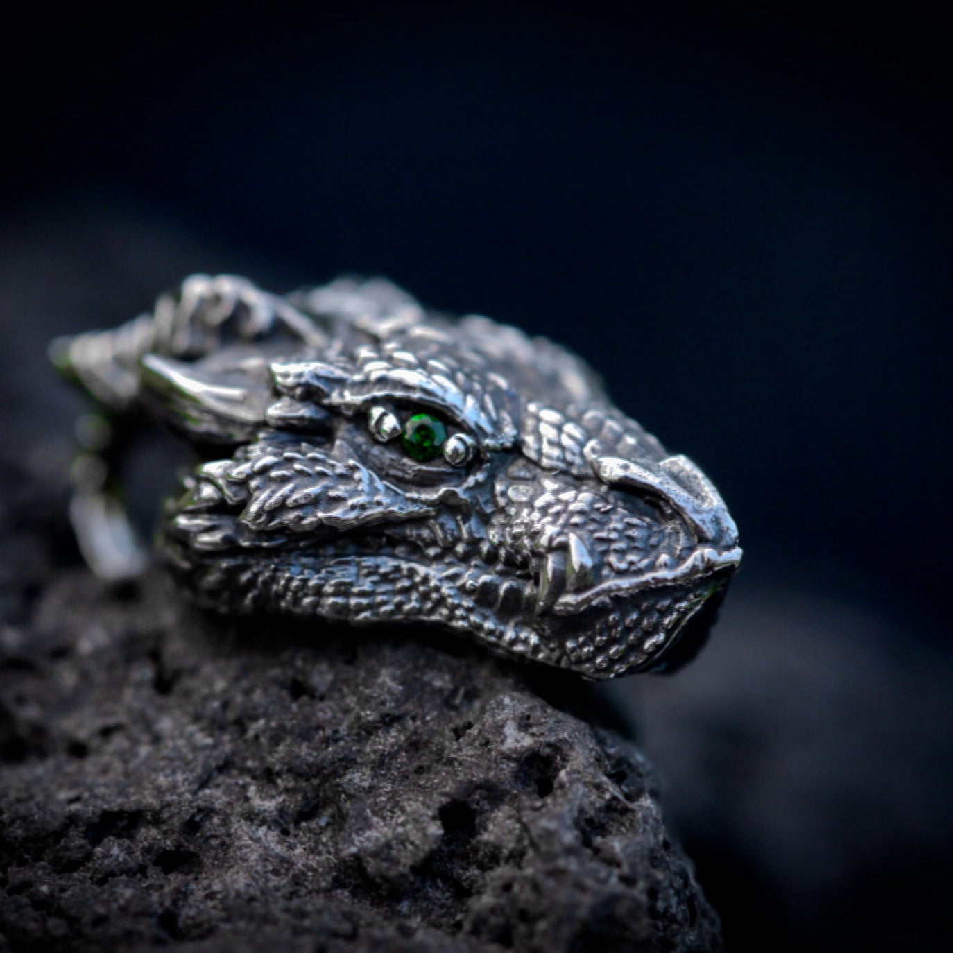 Silver Dragon Necklace - Empire of the Gods