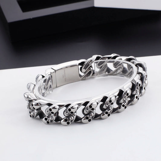 Skeleton Cuban Bracelet - Empire of the Gods