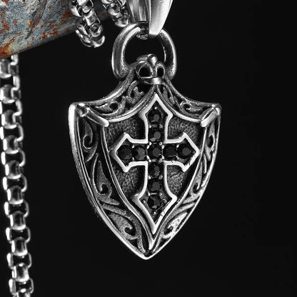 Cross Shield Necklace - Empire of the Gods