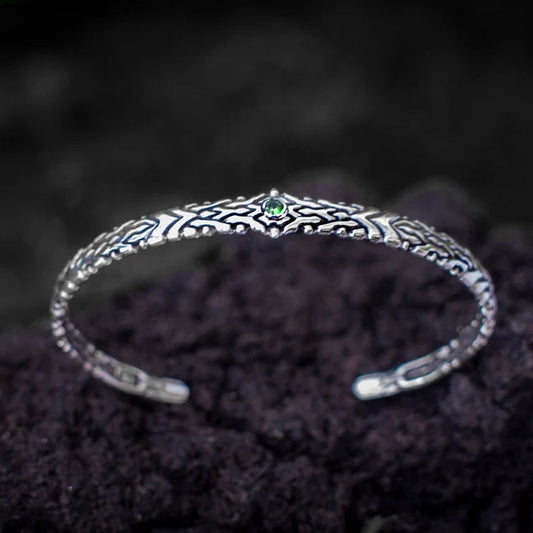 Silver Omen Bangle - Empire of the Gods