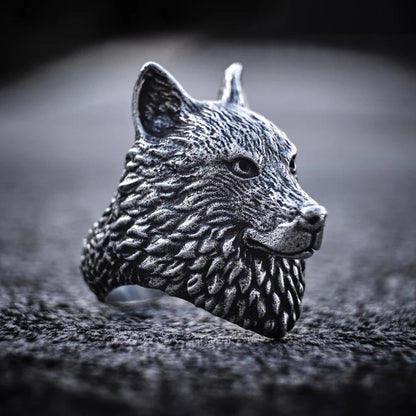 Silver Wolf Ring - Empire of the Gods