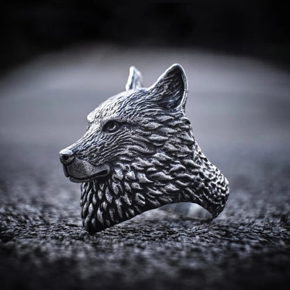 Silver Wolf Ring - Empire of the Gods