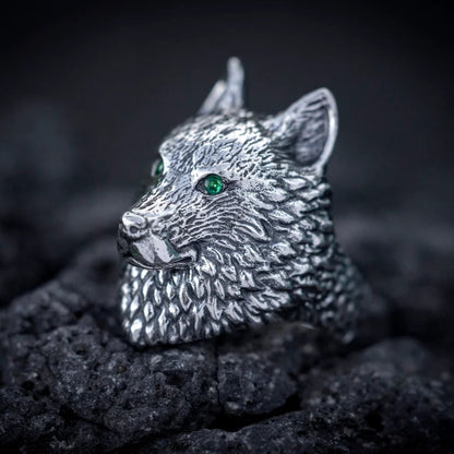 Silver Wolf Ring - Empire of the Gods