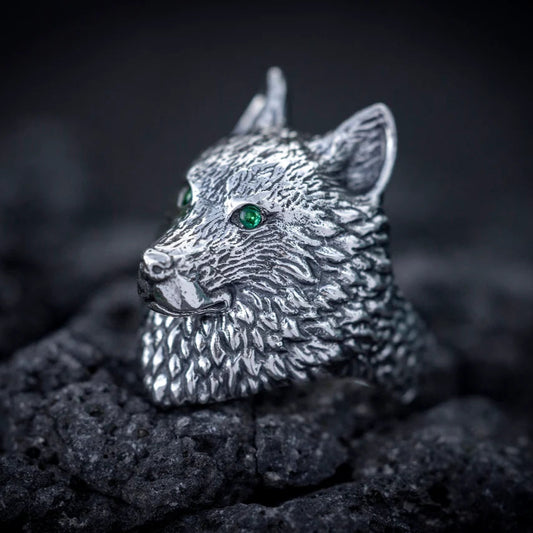 Silver Wolf Ring - Empire of the Gods