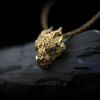 14K Dragon Necklace - Empire of the Gods