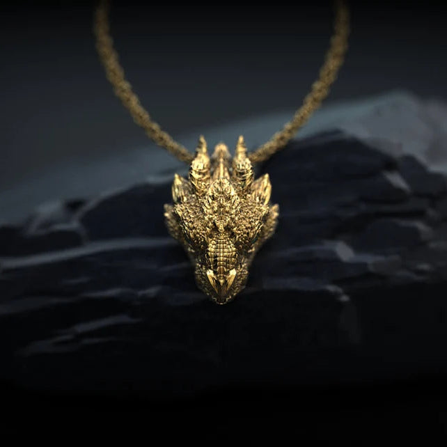 14K Dragon Necklace - Empire of the Gods