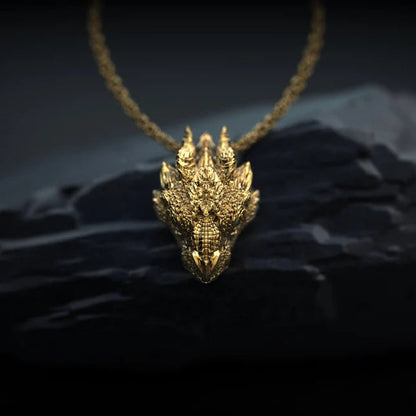 14K Dragon Necklace - Empire of the Gods