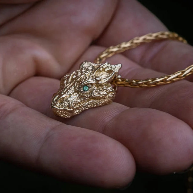14K Dragon Necklace - Empire of the Gods