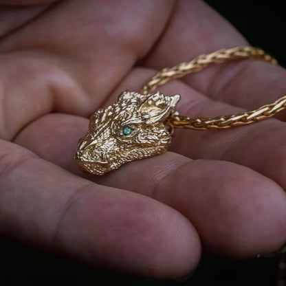 14K Dragon Necklace - Empire of the Gods