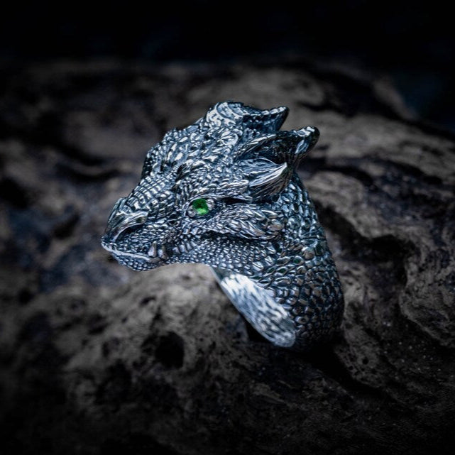 Silver Dragon Ring - Empire of the Gods