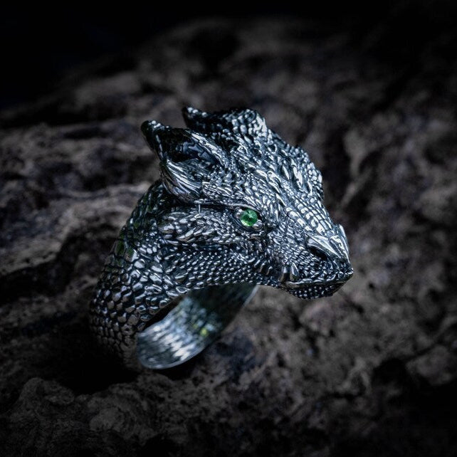 Silver Dragon Ring - Empire of the Gods
