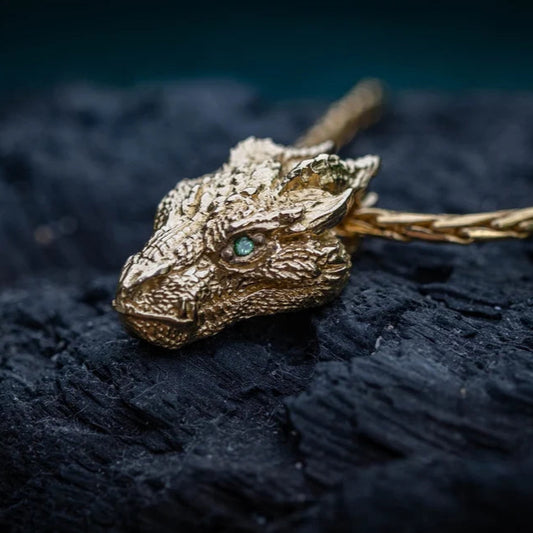 14K Dragon Necklace - Empire of the Gods