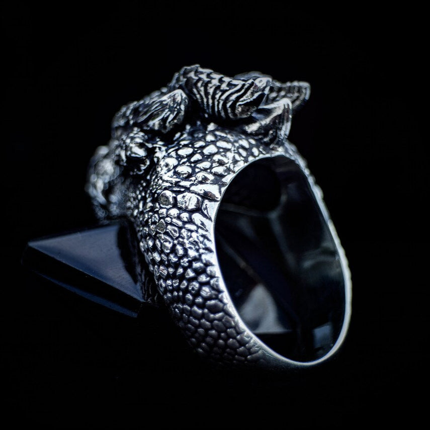 Silver Dragon Ring - Empire of the Gods
