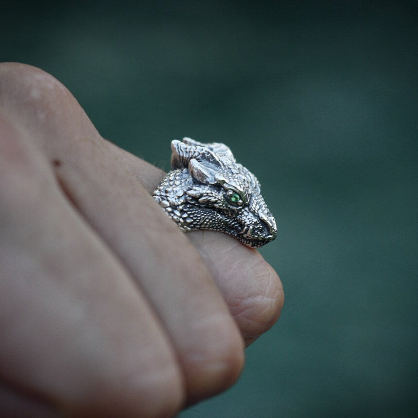 Silver Dragon Ring - Empire of the Gods