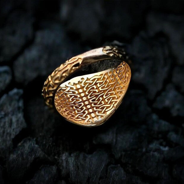14K Draugr Skull Ring - Empire of the Gods