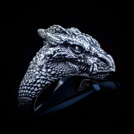 Silver Dragon Ring - Empire of the Gods