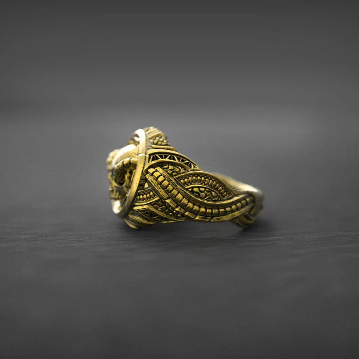 Biomech Skull Ring - Empire of the Gods
