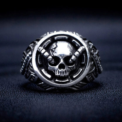 Biomech Skull Ring - Empire of the Gods