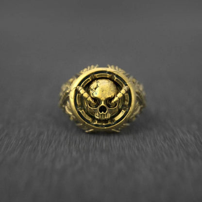 Biomech Skull Ring - Empire of the Gods