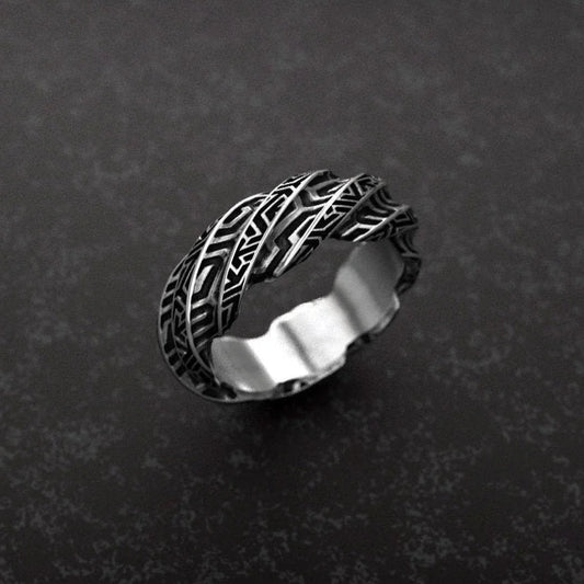 Geometric Twisted Ring - Empire of the Gods