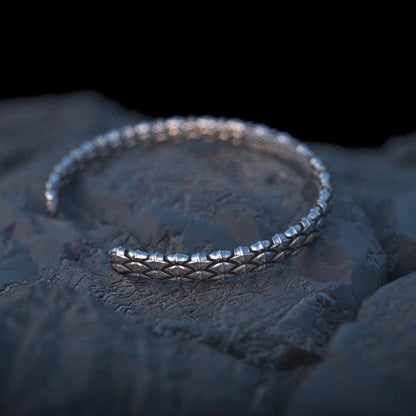 Silver Scaled Bangle - Empire of the Gods