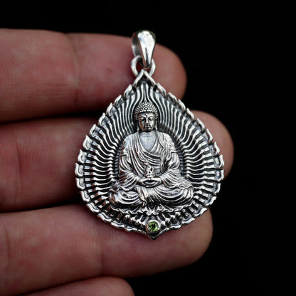 Silver Buddha Necklace - Empire of the Gods